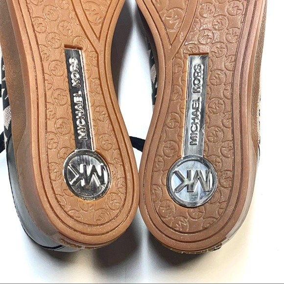 Michael Kors Women’s Lace Up Leather Sneakers Size 6.5M Round Toe - Picture 9 of 15